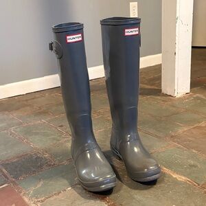 Hunter Gray rain boots